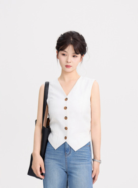 REST HEART 2025夏季新品 简约西装马甲短裤套装