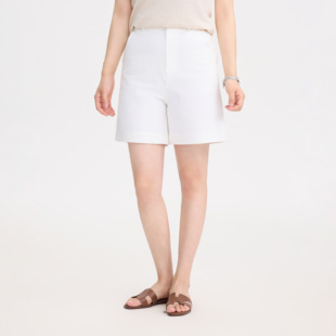 REST HEART 2025夏季新品 高腰新疆棉显瘦牛仔短裤