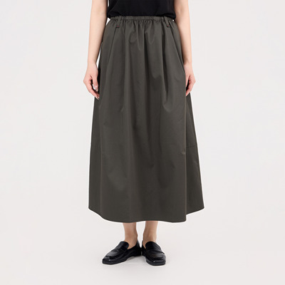 REST HEART 2026春季新品 高腰复古橄榄绿半身裙