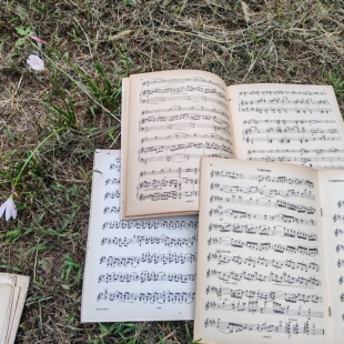 ins风复古怀旧外文旧乐谱古董老琴谱钢琴谱家居装饰摆件摄影道具