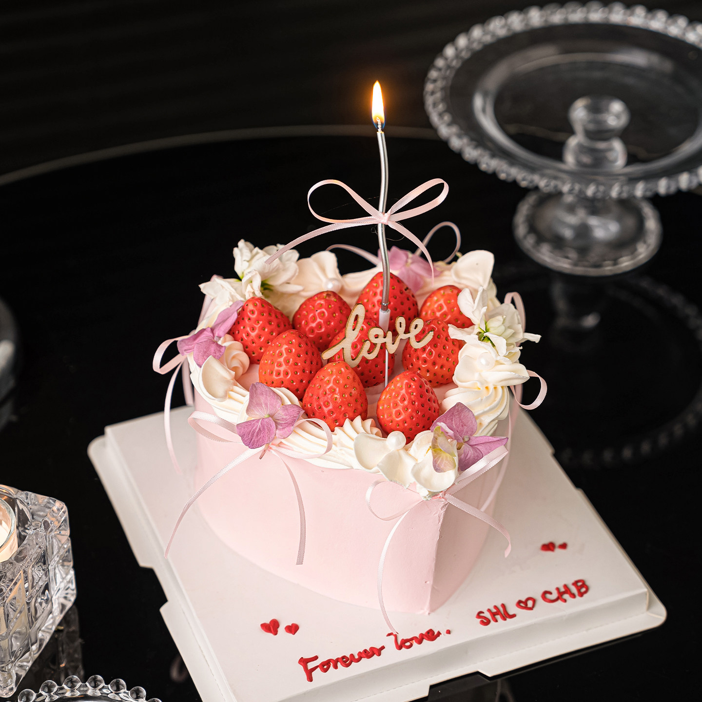 2.14情人节快乐心形蛋糕装饰木质love丝带蝴蝶结情侣表白烘焙插牌,节庆用品/礼品,节日装扮用品,淘宝优惠券,粉丝福利购,淘宝优惠卷