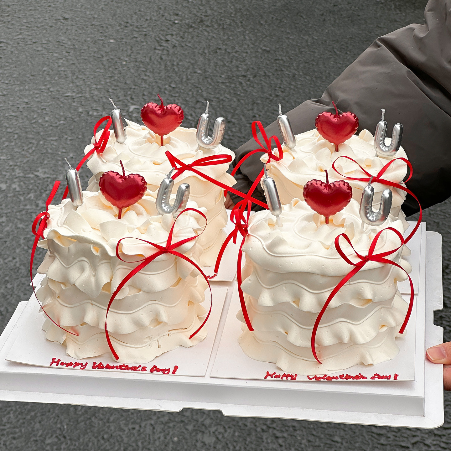 2.14情人节ins简约蛋糕装饰蝴蝶结丝带摆件情侣告白爱心蜡烛插件,节庆用品/礼品,节日装扮用品,淘宝优惠券,粉丝福利购,淘宝优惠卷