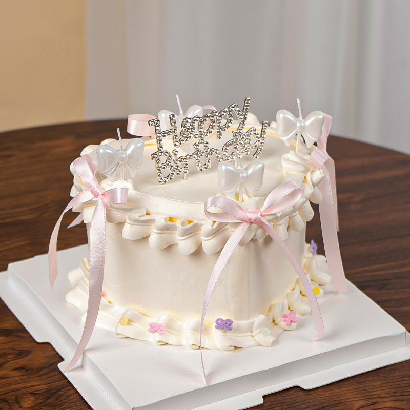 网红女神生日唯美蛋糕装饰品