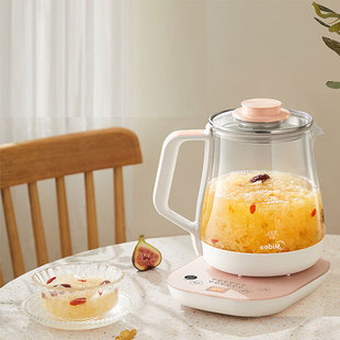 美的养生壶电煎药壶电热煎药养生杯1.5L大容量GE1511玻璃面板保温