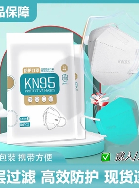 国标KN95口罩一次性成人儿童不勒耳立体舒适透气独立包装口罩