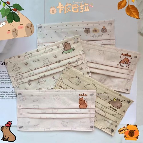 水豚卡皮巴拉口罩男女可爱高颜值