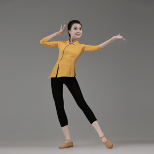 胶州古典学生排练练功服上衣女款定制表演服饰成人剧目演出舞蹈服