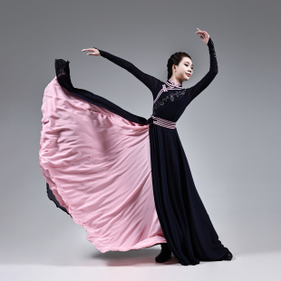 蒙古女款成人大摆裙民族风比赛艺考演出服饰剧目排练舞蹈练习长裙