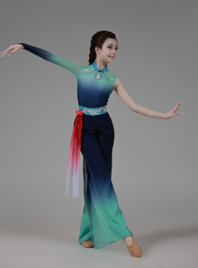 胶州秧歌新款演出服女古典舞舞蹈表演服装学生艺考考试定制剧目服