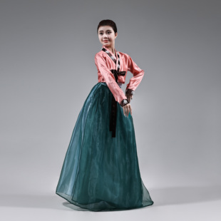 朝鲜服装女款定制艺考表演服装舞台表演服饰排练演出练功舞蹈服饰