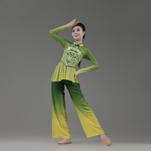 胶州秧歌艺考排练演出舞蹈服饰新款学生女款古典剧目演出练功舞服