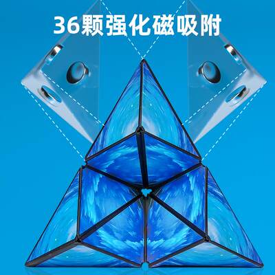 3d变立体百无限几何磁魔方性形块异形61509磁变力儿童思维训练益