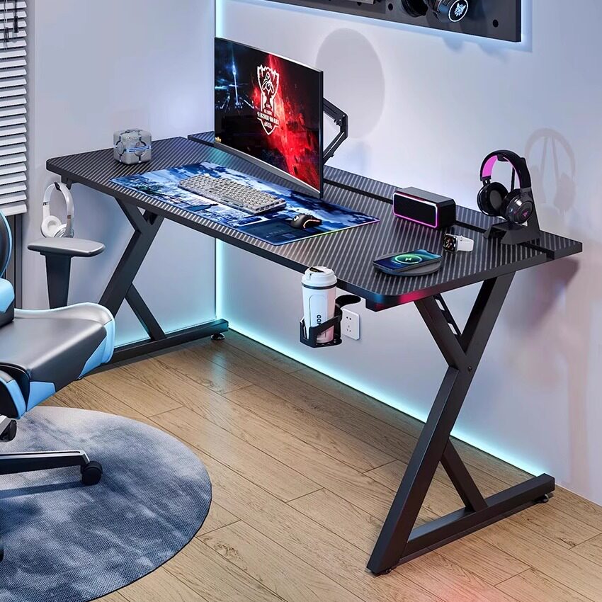 电竞桌实木可装机械臂家用电脑桌