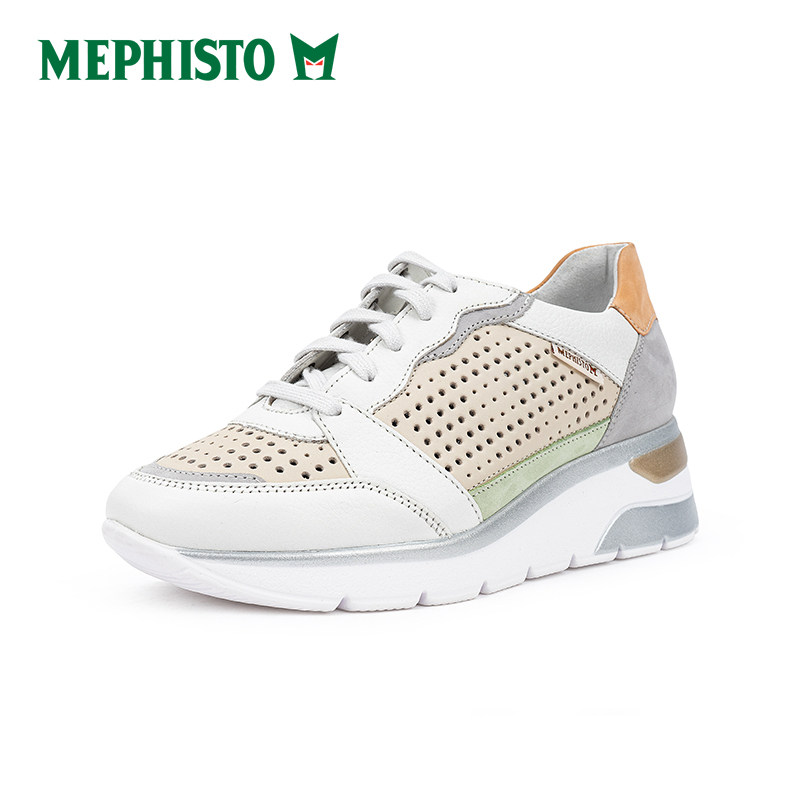 MEPHISTO/马飞仕图新款舒适坡跟打孔透气女时尚休闲鞋 ELINE PERF