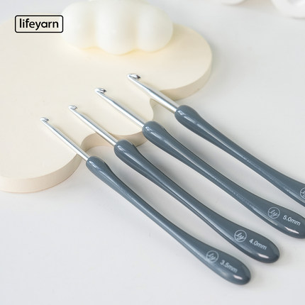 生活毛线钩针型号diy手工编织花束工具勾包包毯子玩偶柔顺顺滑