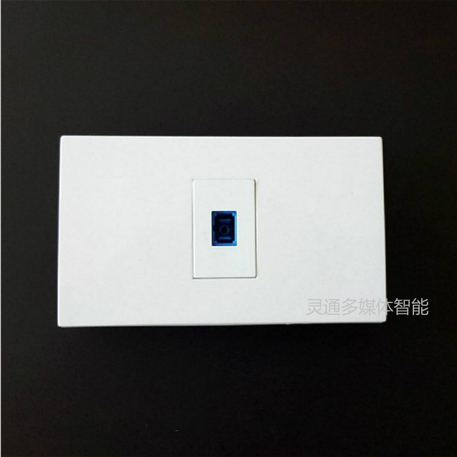 120型一位sc光纤单口插座面板