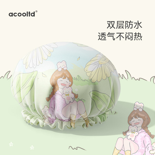浴帽防水洗澡帽女款家用