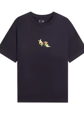 李宁新款正品男子休闲舒适宽松T恤衫清仓特卖ATSS597