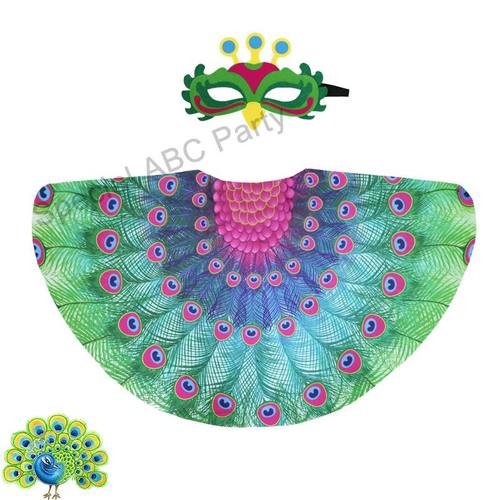 儿童孔雀舞表演翅膀套装节日