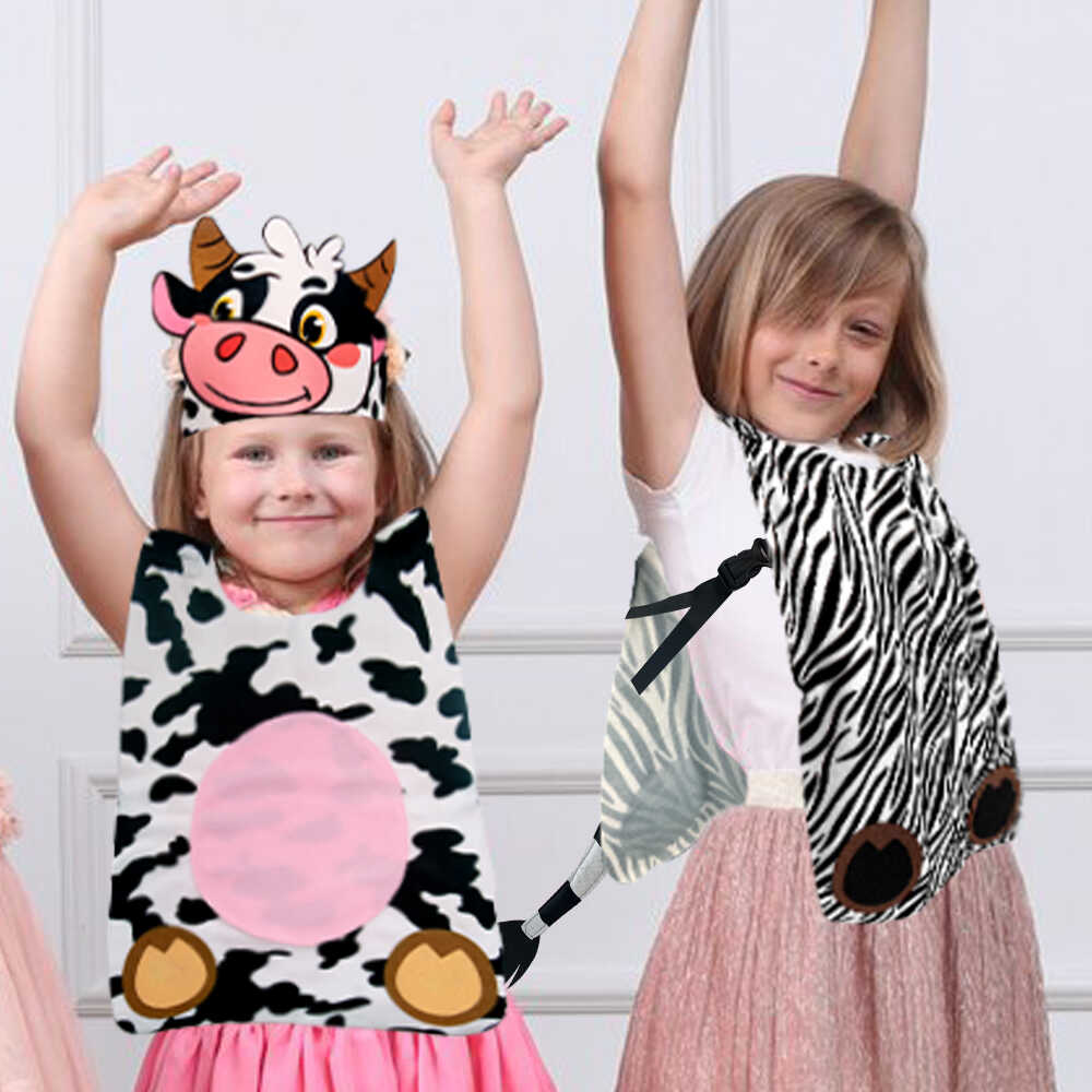 cos老虎小猪兔子猴子儿童表演服