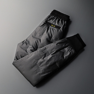 零下40度防风加厚保暖裤 白鸭绒内穿棉裤 男外穿2023冬季 轻奢羽绒裤
