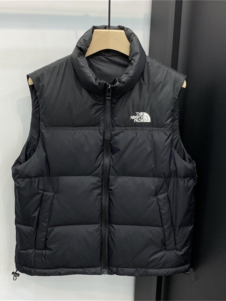 2025冬季新款男士外套潮牌白鸭绒马甲保暖羽绒服刺绣休闲坎肩背心