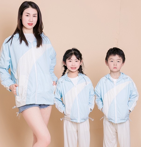 极璞夏季防晒服轻薄透气拼接防晒服亲子款外套时尚百搭