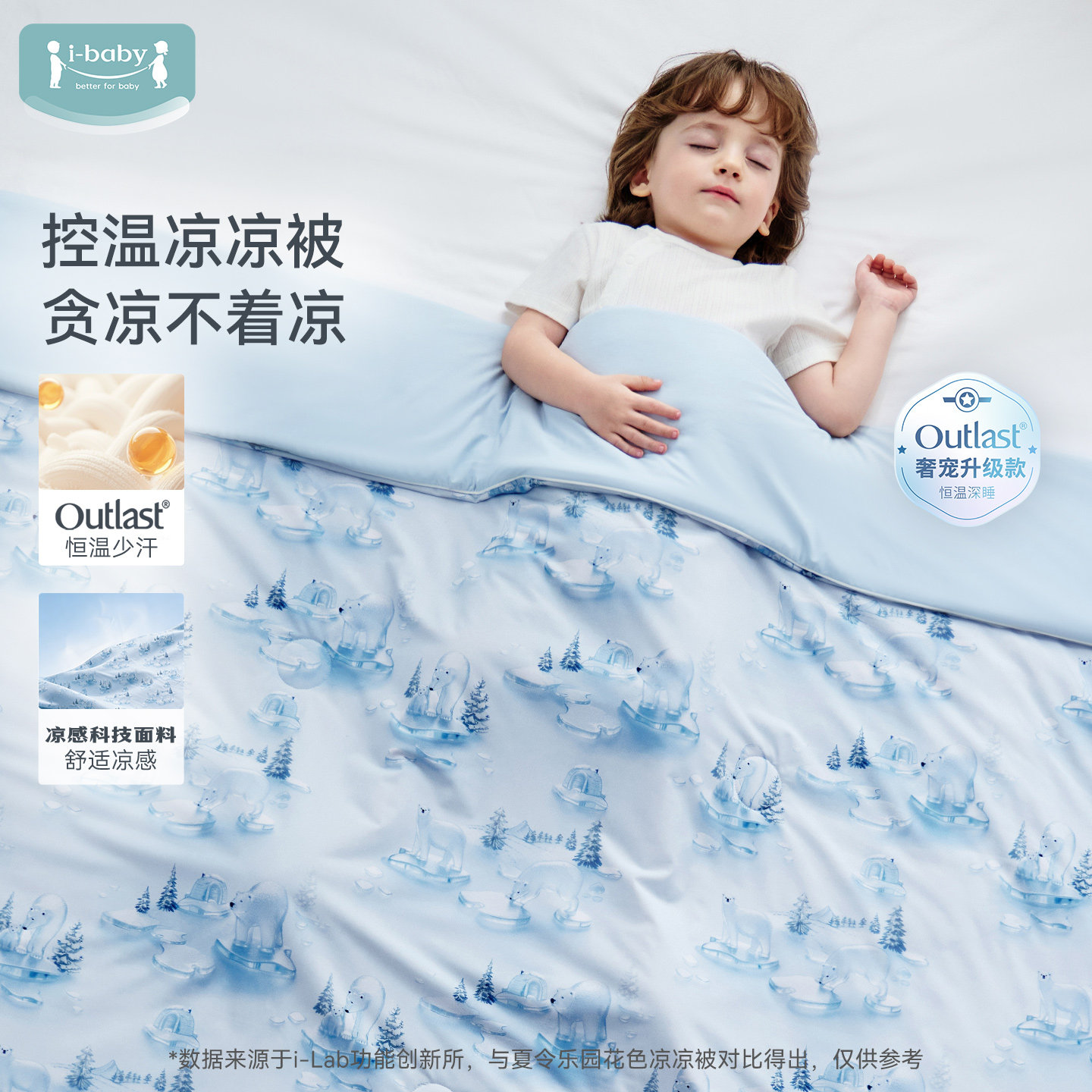 ibaby×outlast太空舱恒温深睡3D印花婴儿夏凉被