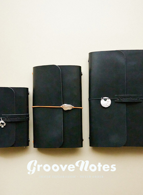 节奏笔记「GrooveNotes」植鞣定活两用手帐本｜TN｜护照｜A5｜
