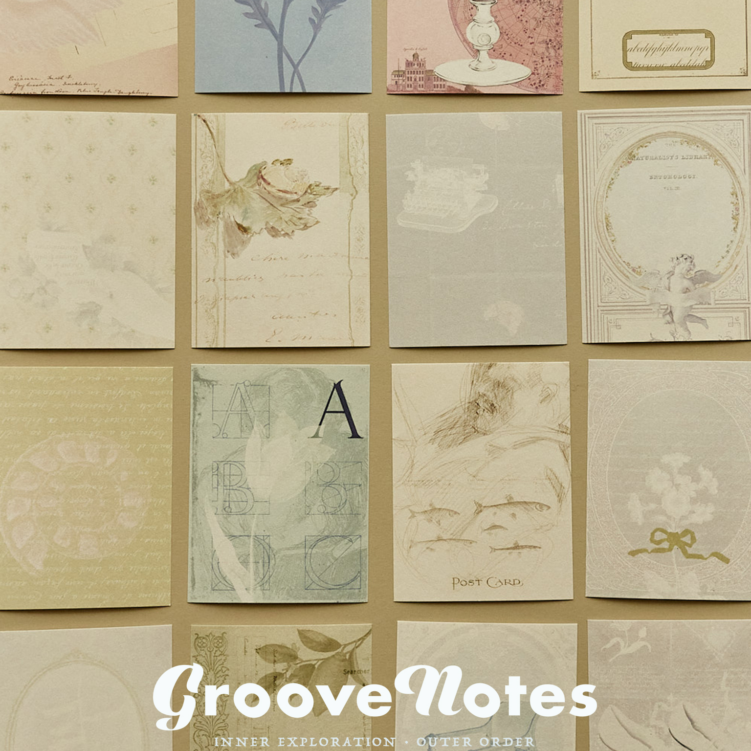 GrooveNotes原创复古视觉诗便签