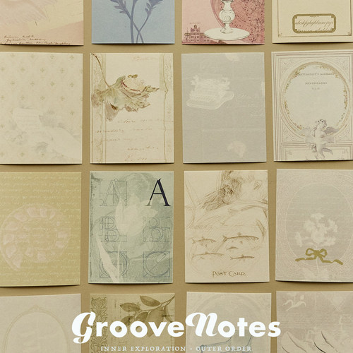 GrooveNotes原创复古视觉诗便签