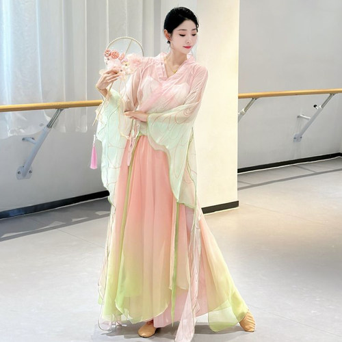 古典舞舞蹈服超仙蝴蝶渐变练功服