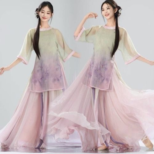 日常可穿古典舞蹈练功服套装超仙