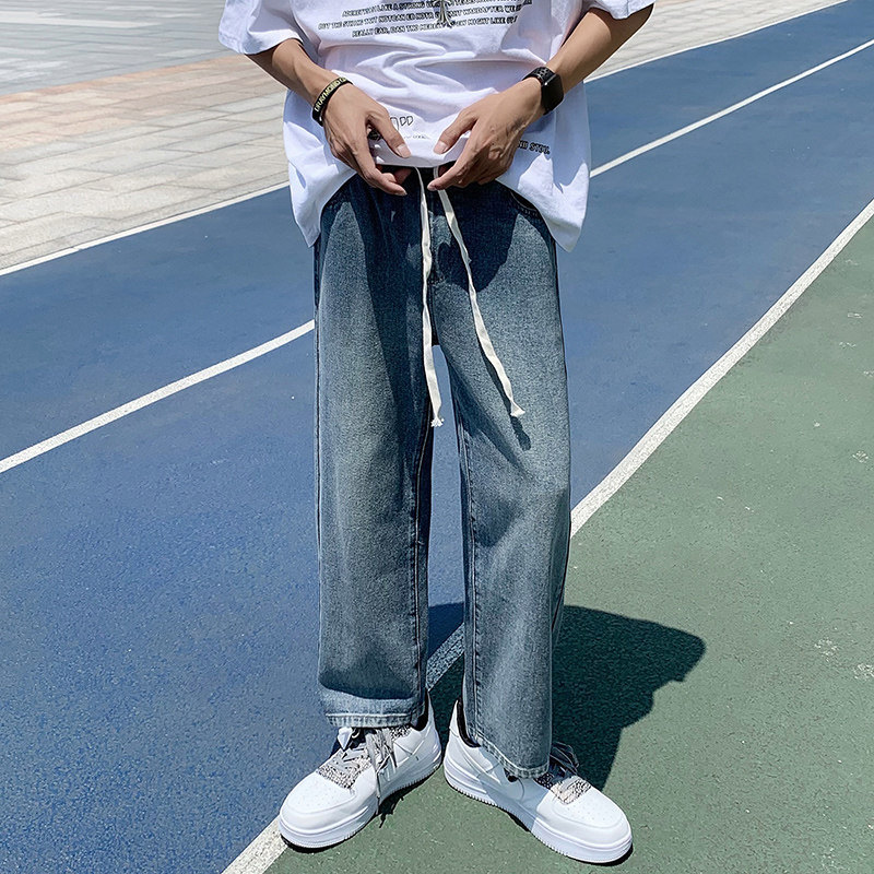 2022港风春季水洗做旧牛仔裤男NG012-P40,男装牛仔裤,星座912-1（原星座914-5）