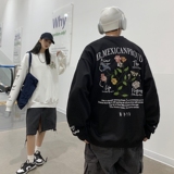 2025秋季港风玫瑰花刺绣印情侣卫衣外套男VE010-P6078，女装短外套，星座912-1（原星座914-5）