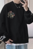 春季港风刺绣印花情侣学生圆领卫衣男VE010-P6078，男装卫衣，星座912-1（原星座914-5）