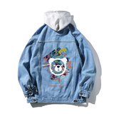 2025秋季高品质连帽印花牛仔夹克男供抖音得物JK525-P85118，男装夹克，星座912-1（原星座914-5）