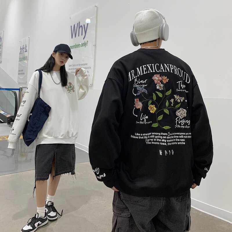 2025春季刺绣印花高品质港风情侣卫衣男VE010-P6078,男装卫衣,星座912-1（原星座914-5）
