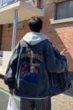 2025秋季美式复古印花大码牛仔夹克外套男JK546-P85108，男装夹克，星座912-1（原星座914-5）