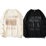 2025秋季新款港风高品质印花卫衣外套男DL304-P48，女装短外套，星座912-1（原星座914-5）