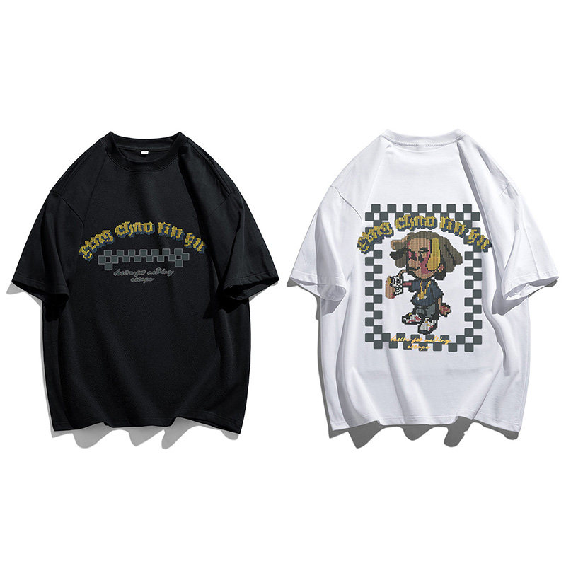 2022高品质280克纯棉印花短袖男得物直播供货品质DW003-P3858，男装T恤，星座912-1（原星座914-5）