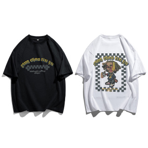 2022高品质280克纯棉印花短袖男得物直播供货品质DW003-P3858,男装T恤,星座912-1（原星座914-5）