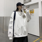 2025春季刺绣印花港风情侣学生卫衣外套男VE010-P6078，女装短外套，星座912-1（原星座914-5）