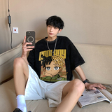 2025夏季港风男士短袖水洗蜡染高品质短袖男XS004-P3558，男装T恤，星座912-1（原星座914-5）