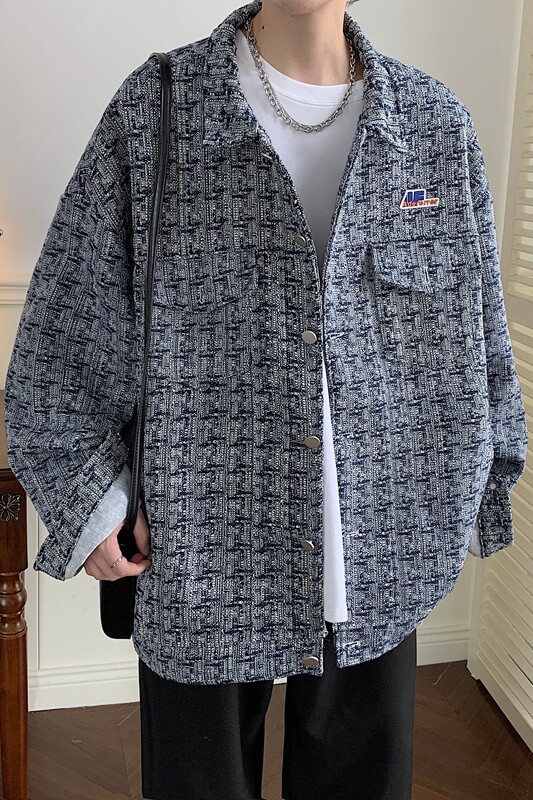 2025秋季新款港风高品质高级小香风夹克外套男JK534-P80108,男装夹克,星座912-1（原星座914-5）
