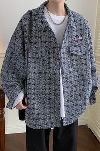 2025秋季新款港风高品质高级小香风夹克外套男JK534-P80108图片