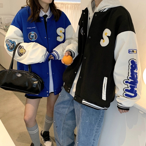 2025春季新款港风克莱因蓝情侣棒球服外套JK520-P85108图片