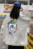 2025秋季港风情侣学生印花牛仔夹克外套男JK551-P6588，男装夹克，星座912-1（原星座914-5）
