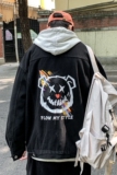 2021港风大码男装个性印花牛仔外套羊羔毛JK802-P95128，男装工装外套，星座912-1（原星座914-5）
