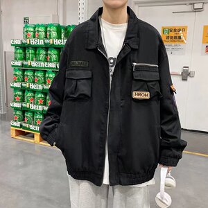 2025春季新款港风韩版工装大袋子男装夹克男JK7325-P6588图片